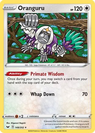 Oranguru 148/202 - [SWSH01 Sword & Shield Base Set] Holofoil