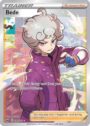 Bede (Full Art) 199/202 - [SWSH01 Sword & Shield Base Set] Holofoil
