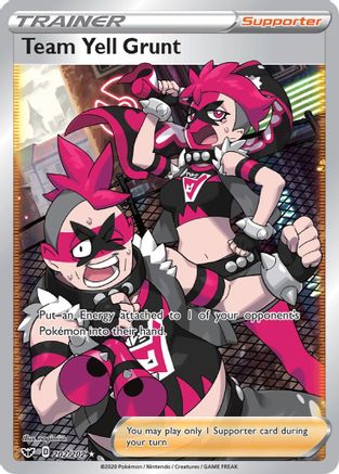 Team Yell Grunt (Full Art) 202/202 - [SWSH01 Sword & Shield Base Set] Holofoil