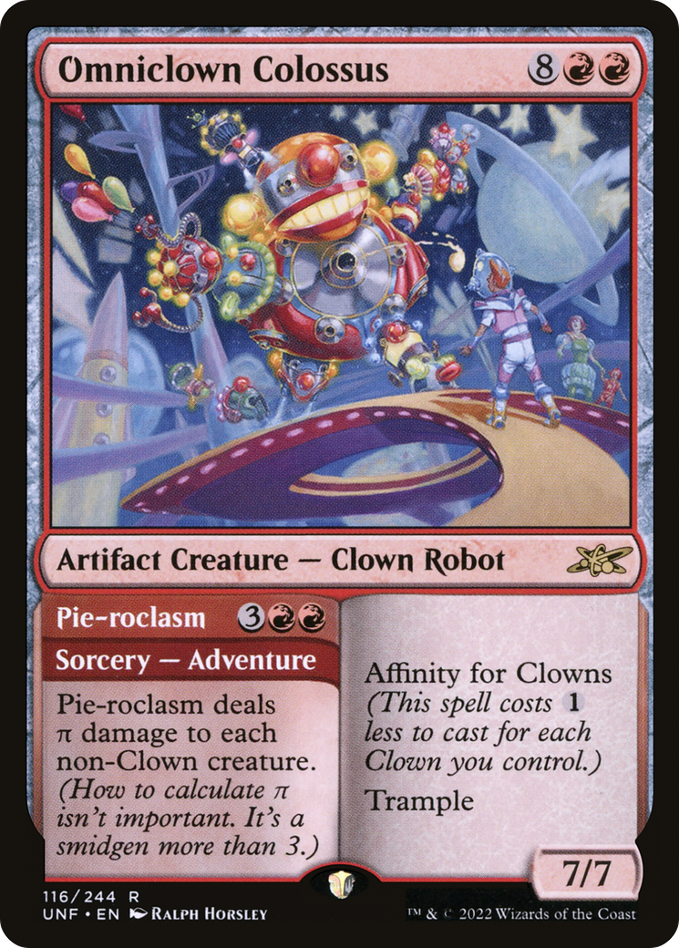 Omniclown Colossus // Pie-roclasm (UNF-116) - [Unfinity] Foil