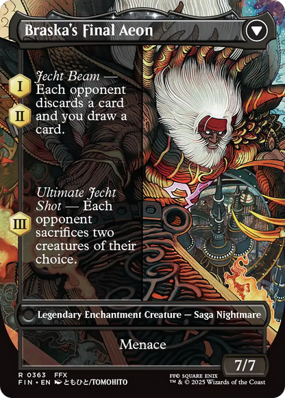 Jecht, Reluctant Guardian // Braska's Final Aeon (FIN-363) - [FINAL FANTASY]: (enchantment) (Borderless) Foil