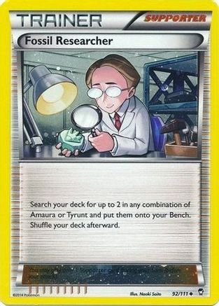 Chercheur de fossiles (92/111) (Cosmos Holo) [XY : Furious Fists] 