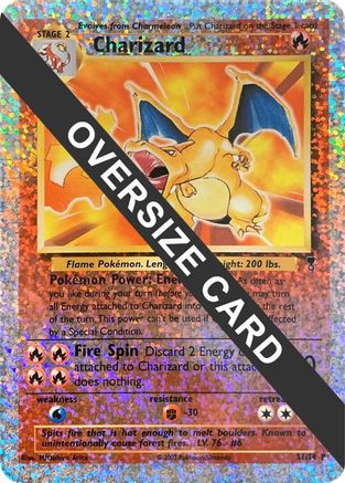 Charizard - S1/S4 (Box Topper) - [Jumbo Cards] Reverse Holofoil
