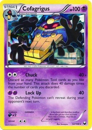 Cofagrigus - 52/108 (Cracked Ice Holo) - [Deck Exclusives] Holofoil