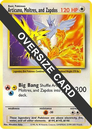 Articuno, Moltres et Zapdos (Carte Jumbo) [Cartes diverses] 