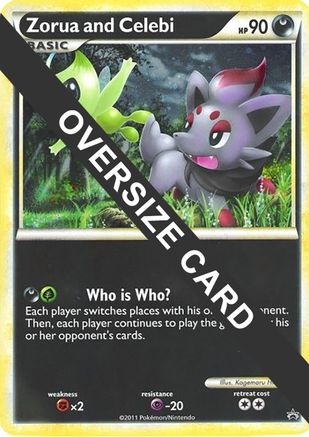 Zorua et Celebi (Carte Jumbo) [Cartes Diverses] 