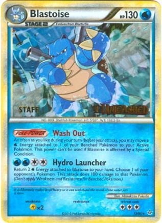 Blastoise - 13/95 (Prerelease) [Staff] - [HGSS Promos] Holofoil