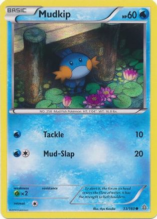 Mudkip - 33/160 (Sheen Holo) 33 - [Miscellaneous Cards & Products] Holofoil