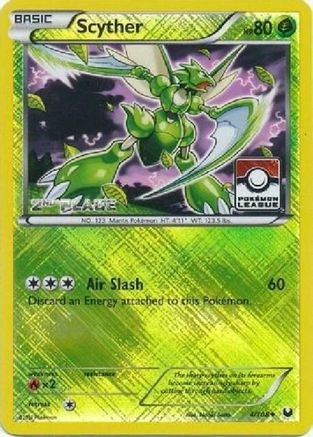 Scyther - 4/108 (Pokemon League) [2nd Place] - [League & Championship Cards] Reverse Holofoil
