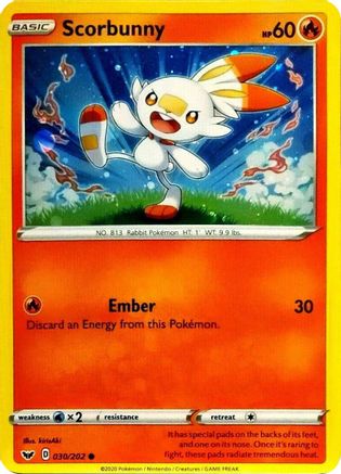 Scorbunny - 030/202 (Cosmos Holo) 30 - [Blister Exclusives] Holofoil