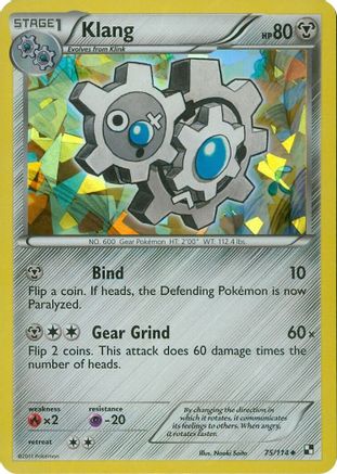 Klang - 75/114 (Cracked Ice Holo) - [Blister Exclusives] Reverse Holofoil