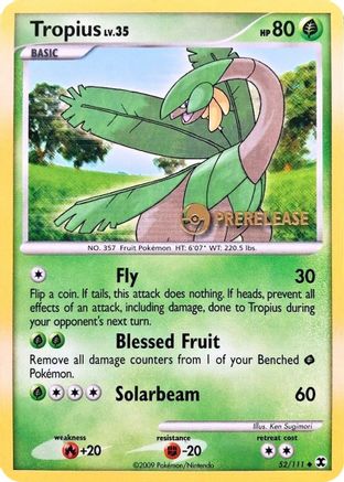 Tropius (52/111) (Promo avant-première) [Nintendo : Promos Black Star] 