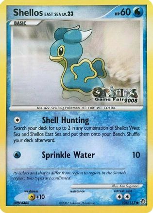 Shellos East Sea - 106/132 (Origins Game Fair 2008) - [Nintendo Promos]