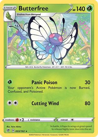 Butterfree 3/192 - [SWSH02 Rebel Clash]