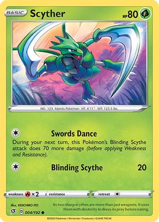 Scyther (004/192) [Épée et bouclier : Rebel Clash] 