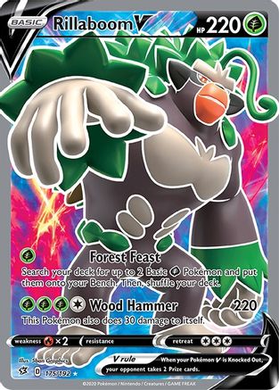 Rillaboom V (Full Art) 175/192 - [SWSH02 Rebel Clash] Holofoil