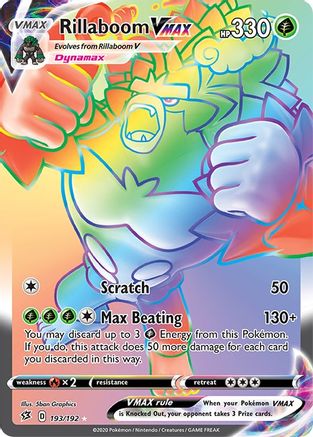 Rillaboom VMAX (Secret)/192 - [SWSH02 Rebel Clash] Holofoil