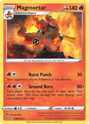 Magmortar 30/192 - [SWSH02 Rebel Clash]
