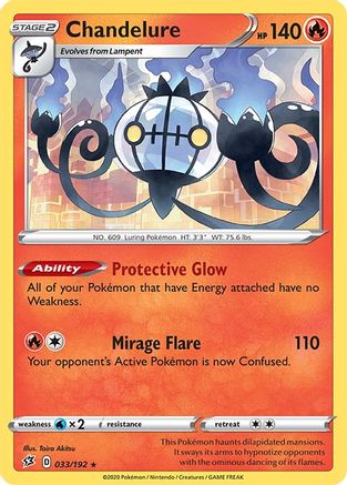 Chandelure 33/192 - [SWSH02 Rebel Clash] Holofoil