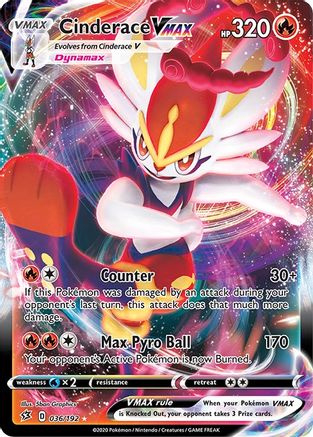 Cinderace VMAX 36/192 - [SWSH02 Rebel Clash] Holofoil