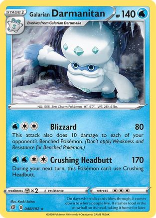 Galarian Darmanitan 48/192 - [SWSH02 Rebel Clash]
