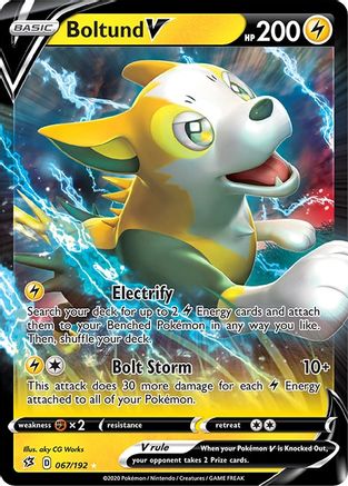 Boltund V 67/192 - [SWSH02 Rebel Clash] Holofoil