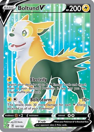 Boltund V (Full Art) 181/192 - [SWSH02 Rebel Clash] Holofoil