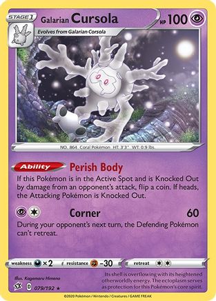 Galarian Cursola 79/192 - [SWSH02 Rebel Clash] Holofoil