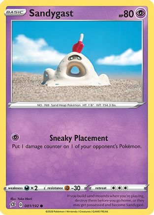 Sandygast 81/192 - [SWSH02 Rebel Clash]