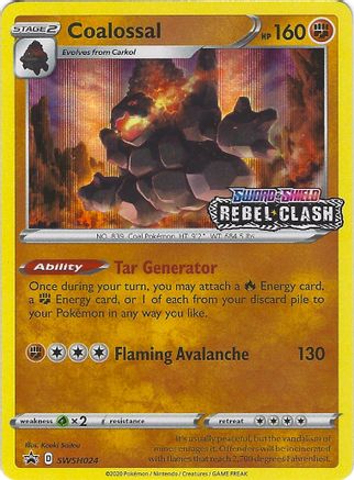 Coalossal - SWSH024 (Prerelease) SWSH024/307 - [SWSH Sword & Shield Promo Cards] Holofoil