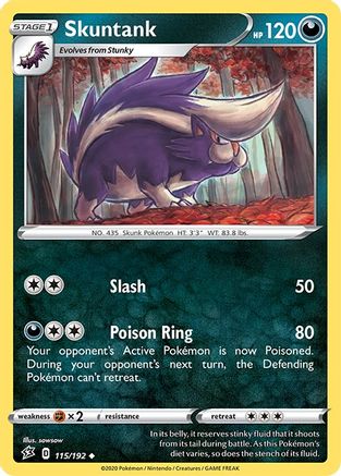 Skuntank (115/192) [Sword & Shield: Rebel Clash]