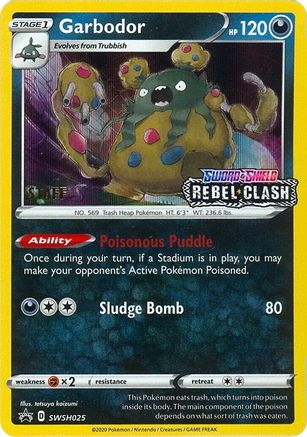Garbodor - SWSH025 (Prerelease) [Staff] SWSH025 - [SWSH Sword & Shield Promo Cards] Holofoil