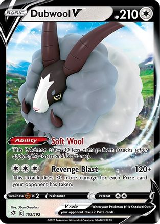 Dubwool V 153/192 - [SWSH02 Rebel Clash] Holofoil