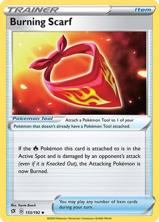 Burning Scarf 155/192 - [SWSH02 Rebel Clash]