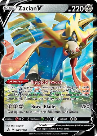 Zacian V - SWSH018 SWSH018/307 - [SWSH Sword & Shield Promo Cards] Holofoil