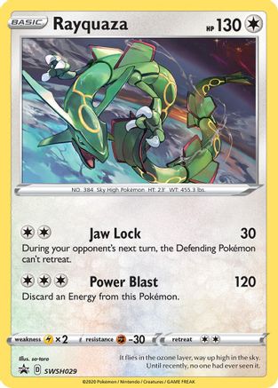 Rayquaza (SWSH029) [Épée et Bouclier : Promos Black Star] 