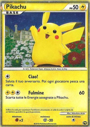 Pikachu (Italian) PW - [Pikachu World Collection Promos] Holofoil