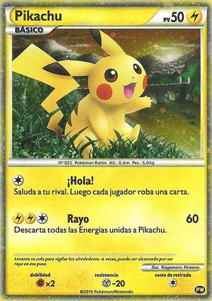 Pikachu (Spanish) PW - [Pikachu World Collection Promos] Holofoil