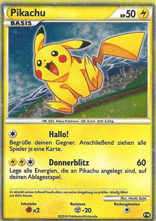 Pikachu (German) PW - [Pikachu World Collection Promos] Holofoil
