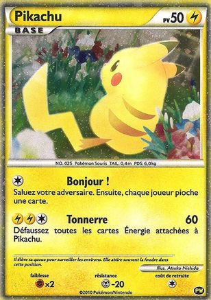 Pikachu (French) PW - [Pikachu World Collection Promos] Holofoil