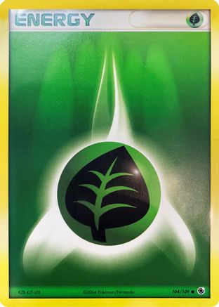 Grass Energy (104/109) (Thème Deck exclusif) [EX : Hidden Legends] 