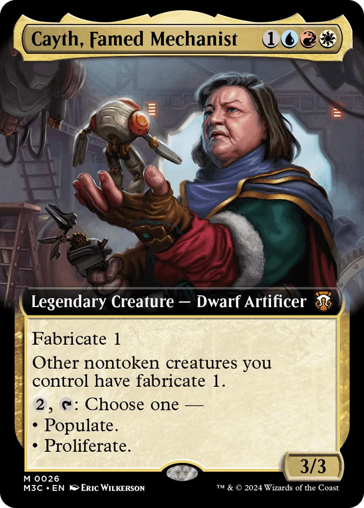 Cayth, Famed Mechanist (M3C-026) - [Modern Horizons 3 Commander]: (Extended Art)