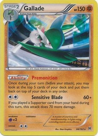 Gallade - 84/162 (Cosmos Holo) - [Blister Exclusives] Holofoil