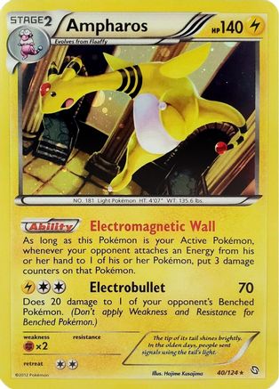 Ampharos - 40/124 (Cosmos Holo) - [Blister Exclusives] Holofoil