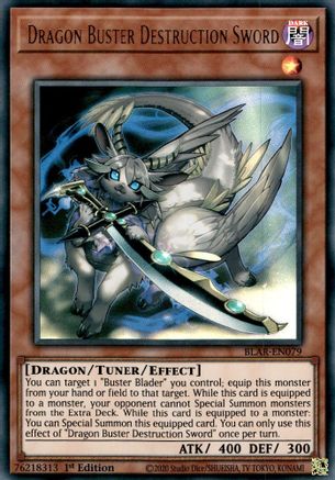 Dragon Buster Destruction Sword (BLAR-EN079) - Battles of Legend: Armageddon 1st Edition