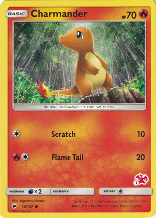 Charmander - 18/147 (#1 Charizard Stamped) - [Battle Academy]
