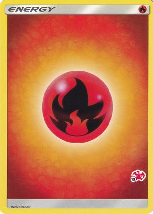 Fire Energy (#10 Charizard Stamped) - [Battle Academy]