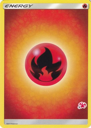 Fire Energy (#11 Charizard Stamped) - [Battle Academy]