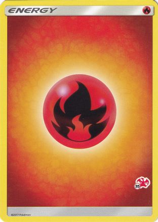 Fire Energy (#35 Charizard Stamped) - [Battle Academy]