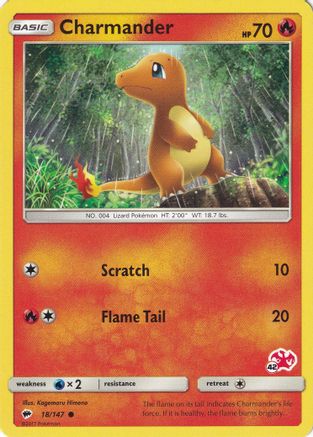 Charmander - 18/147 (#42 Charizard Stamped) 18 - [Battle Academy]